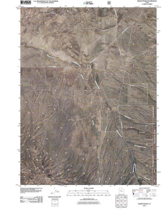 2011 Indian Peaks, UT - Utah - USGS Topographic Map