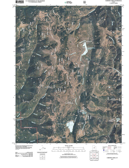 2011 Fairview Lakes, UT - Utah - USGS Topographic Map