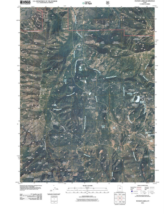 2011 Payson Lakes, UT - Utah - USGS Topographic Map