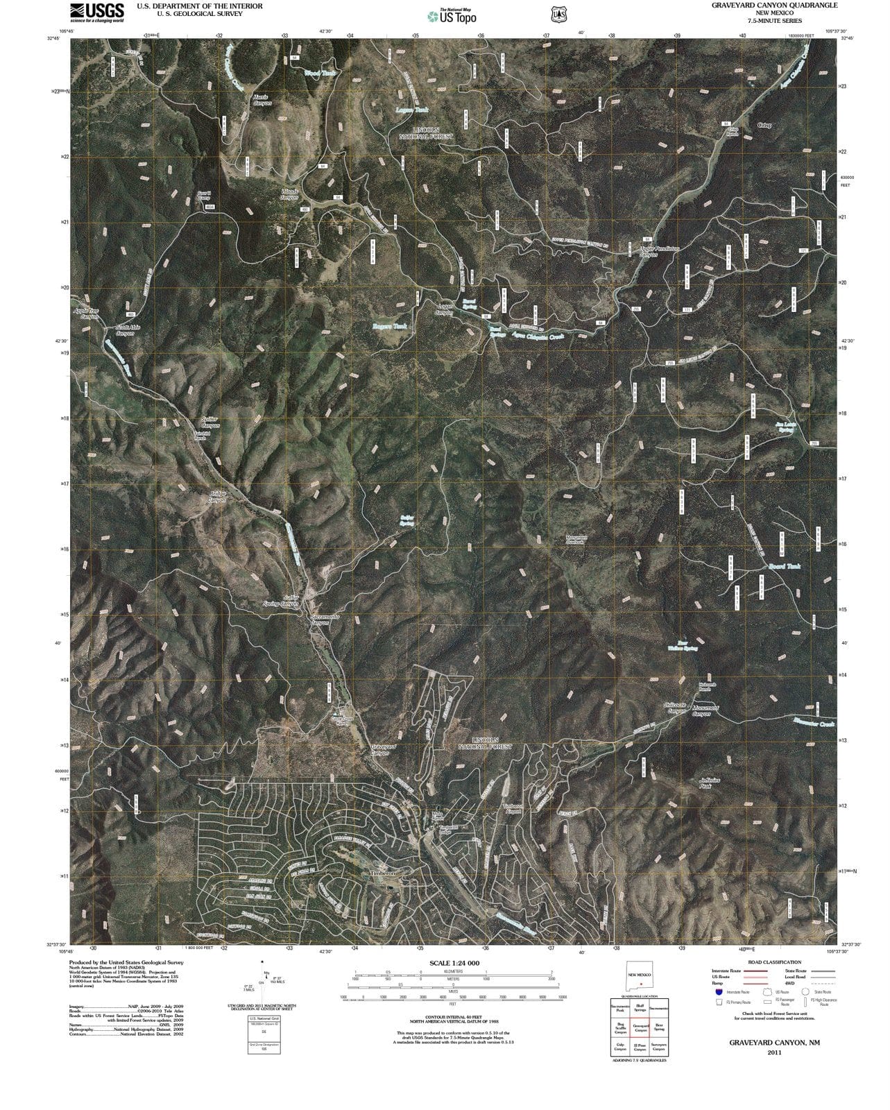 2011 Graveyard Canyon, NM - New Mexico - USGS Topographic Map