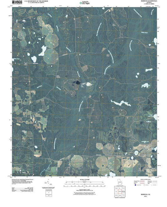 2011 Bermuda, GA - Georgia - USGS Topographic Map