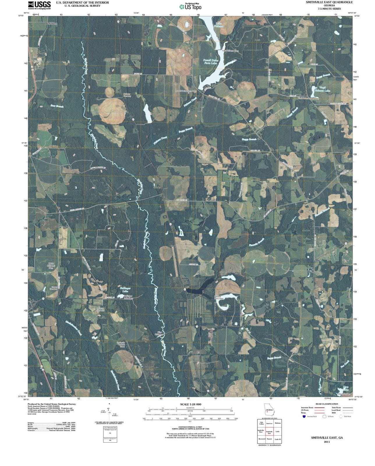 2011 Smithville East, GA - Georgia - USGS Topographic Map