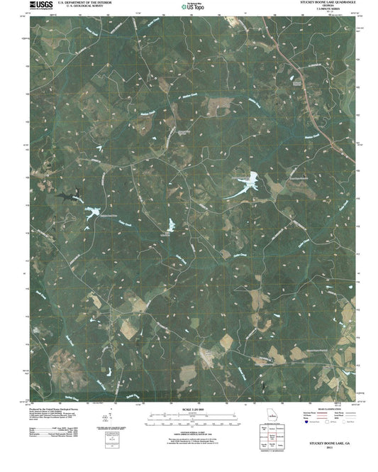 2011 Stuckey Boone Lake, GA - Georgia - USGS Topographic Map