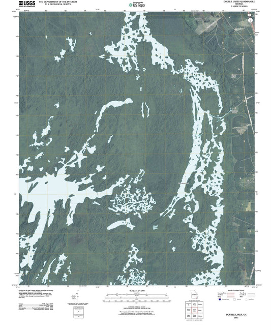 2011 Double Lakes, GA - Georgia - USGS Topographic Map