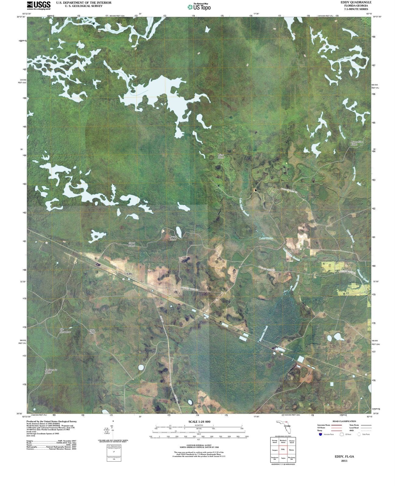 2011 Eddy, FL - Florida - USGS Topographic Map