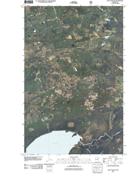 2011 Nett Lake, MN - Minnesota - USGS Topographic Map