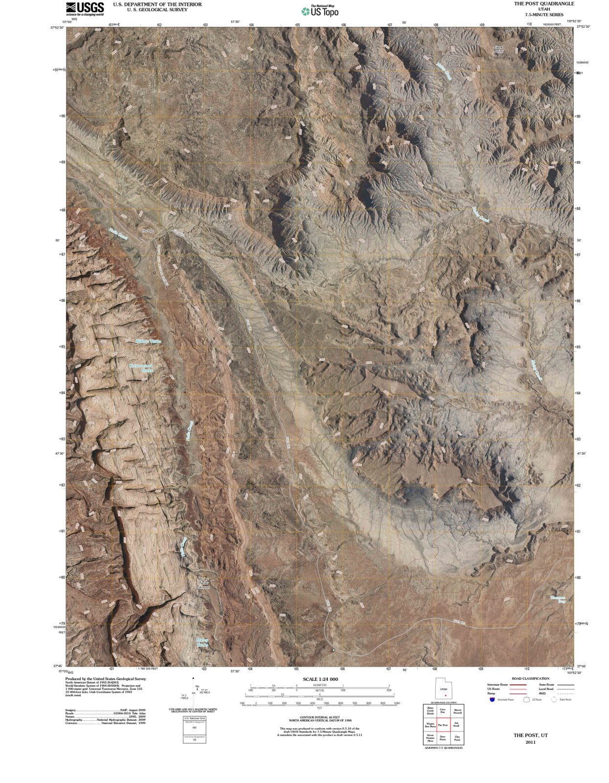 2011 The Post, UT - Utah - USGS Topographic Map