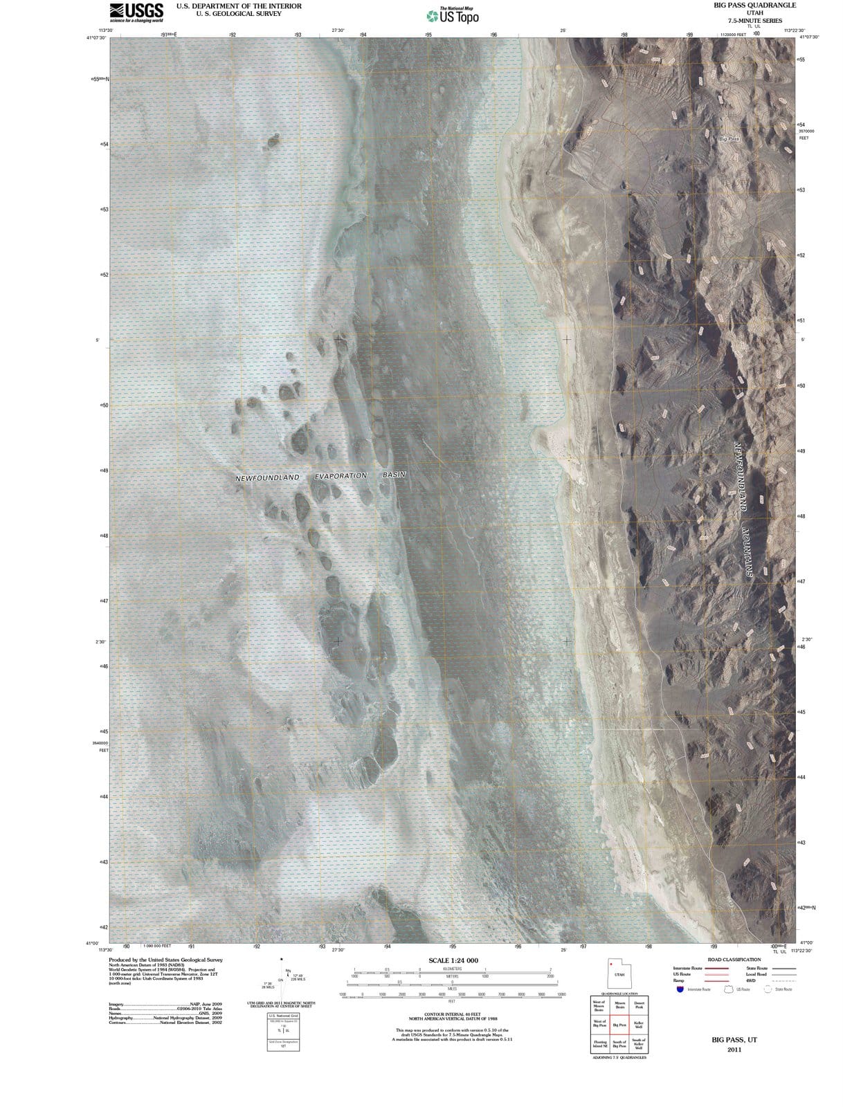 2011 Big Pass, UT - Utah - USGS Topographic Map