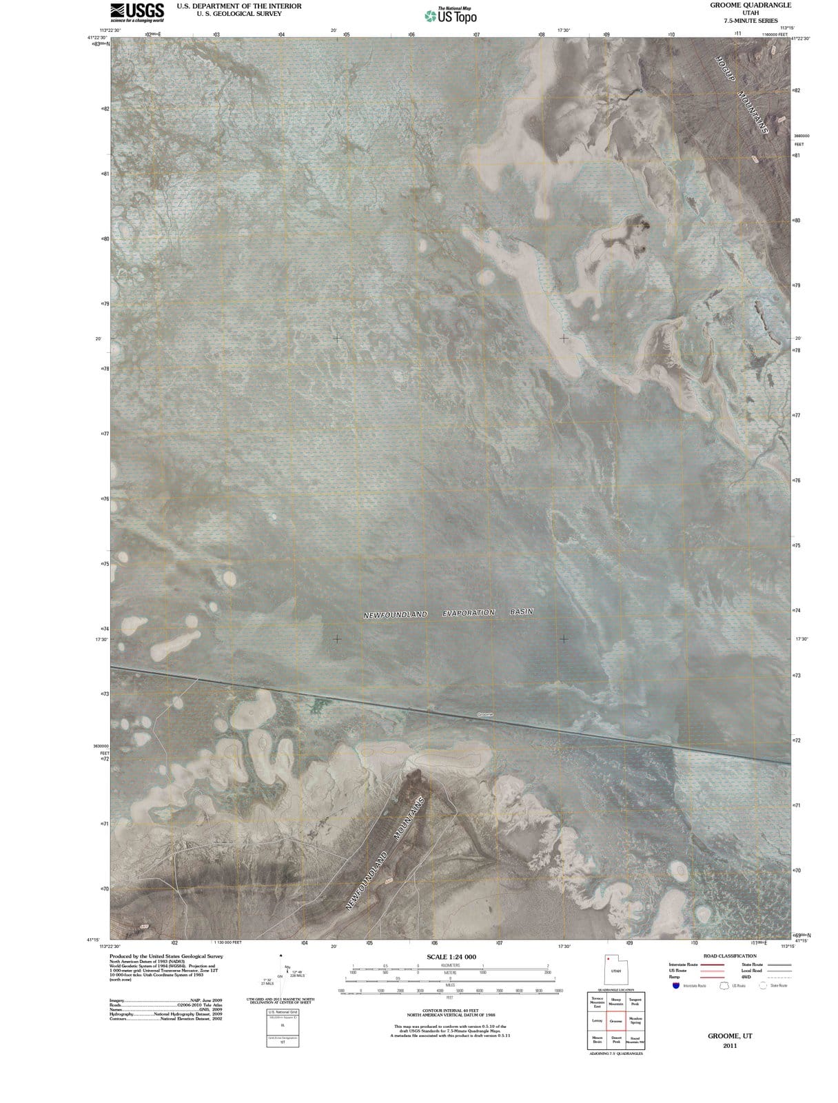 2011 Groome, UT - Utah - USGS Topographic Map
