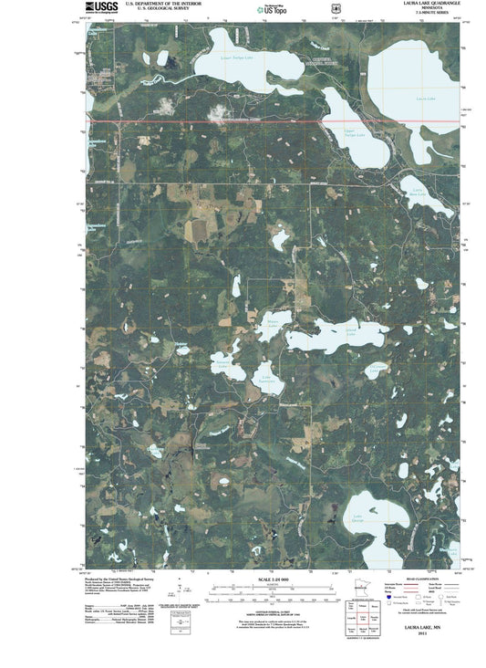 2011 Laura Lake, MN - Minnesota - USGS Topographic Map