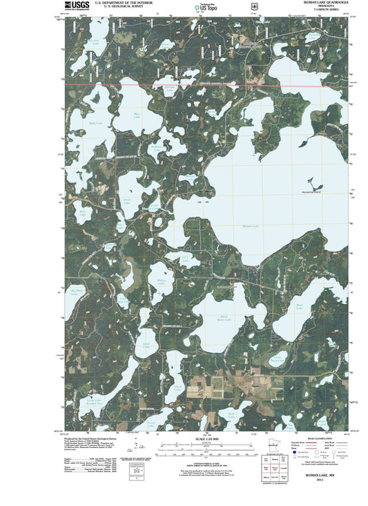 2011 Woman Lake, MN - Minnesota - USGS Topographic Map