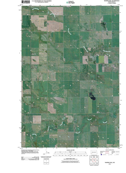 2011 Warnke Hill, ND - North Dakota - USGS Topographic Map