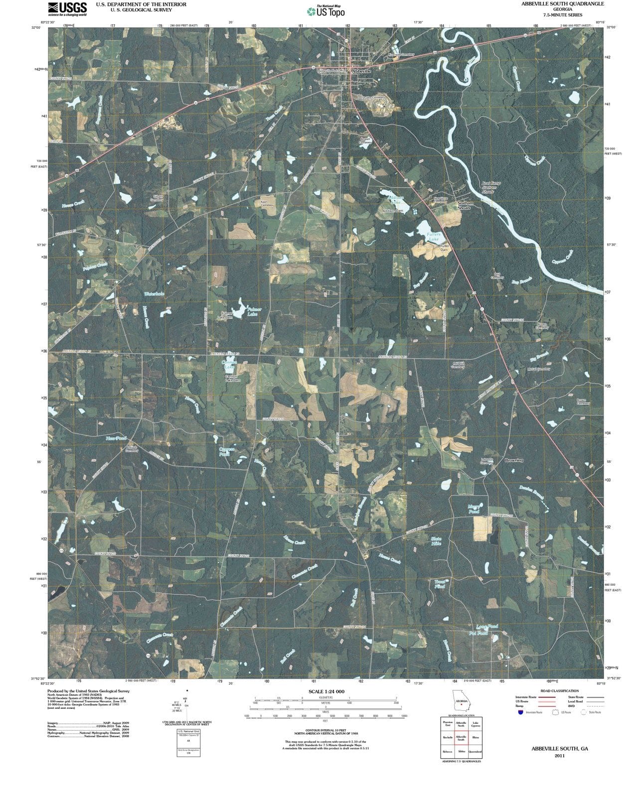 2011 Abbeville South, GA - Georgia - USGS Topographic Map