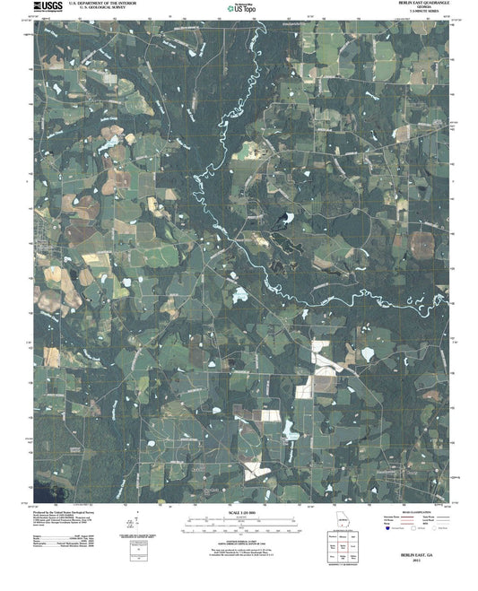 2011 Berlin East, GA - Georgia - USGS Topographic Map