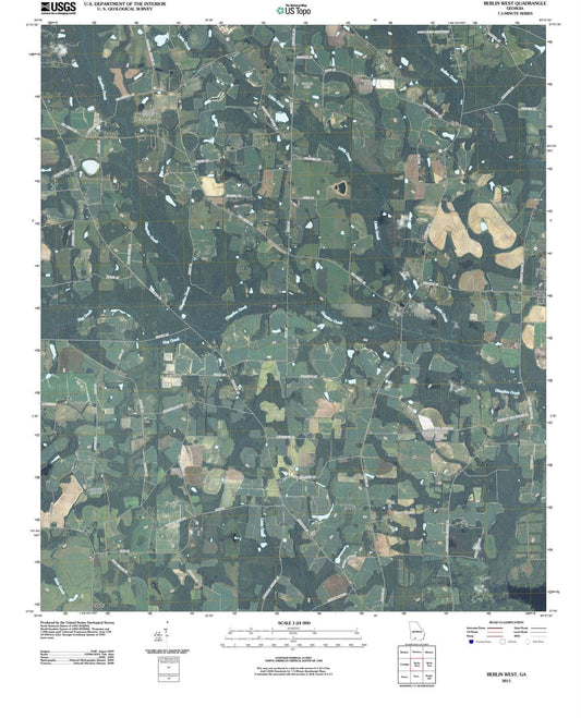 2011 Berlin West, GA - Georgia - USGS Topographic Map