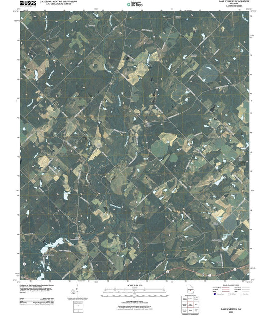 2011 Lake Cypress, GA - Georgia - USGS Topographic Map