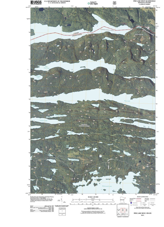 2011 Pine Lake West, MN - Minnesota - USGS Topographic Map