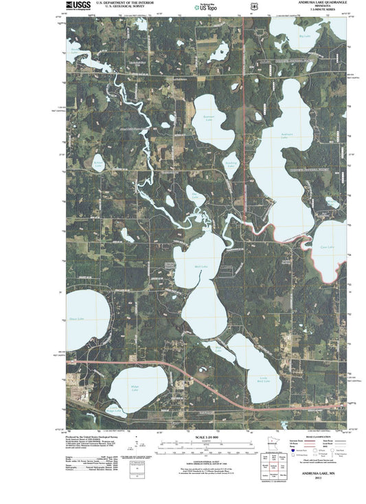 2011 Andrusia Lake, MN - Minnesota - USGS Topographic Map