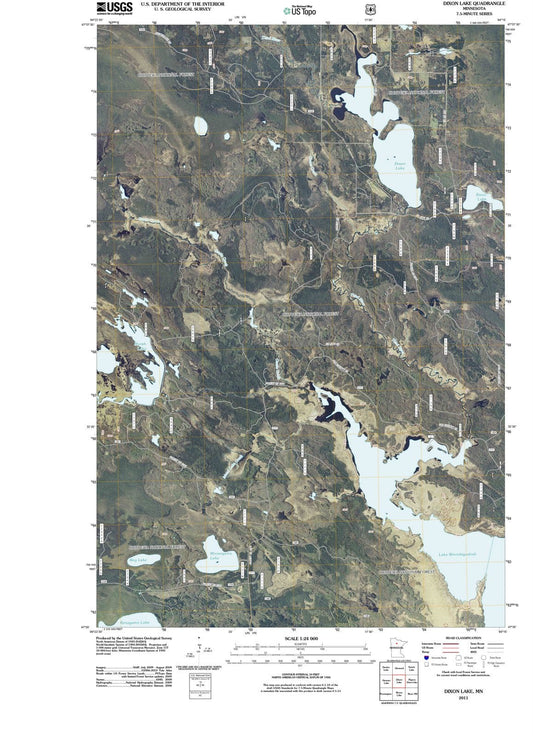 2011 Dixon Lake, MN - Minnesota - USGS Topographic Map