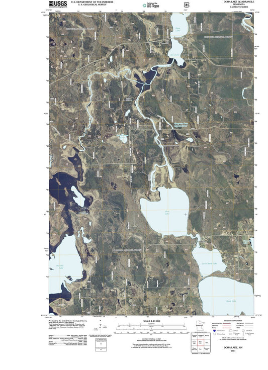 2011 Dora Lake, MN - Minnesota - USGS Topographic Map