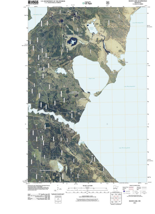 2011 Raven Lake, MN - Minnesota - USGS Topographic Map