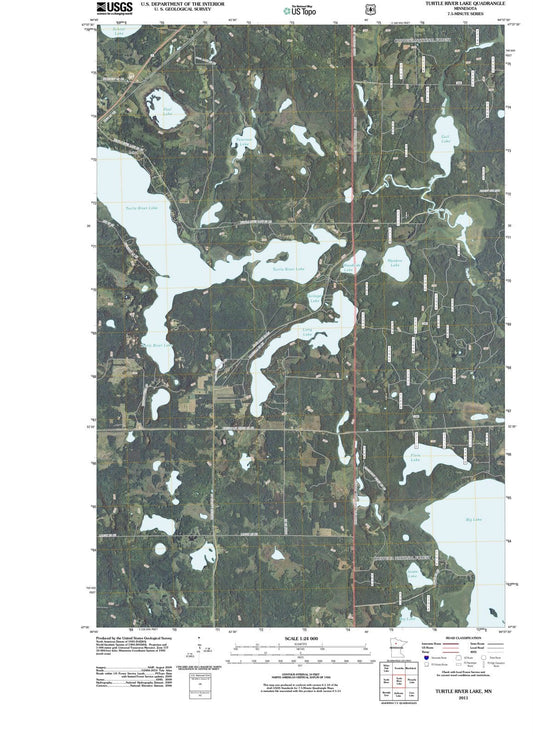 2011 Turtle River Lake, MN - Minnesota - USGS Topographic Map