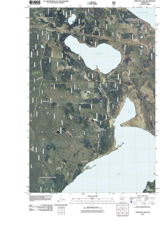 2011 Portage Lake, MN - Minnesota - USGS Topographic Map