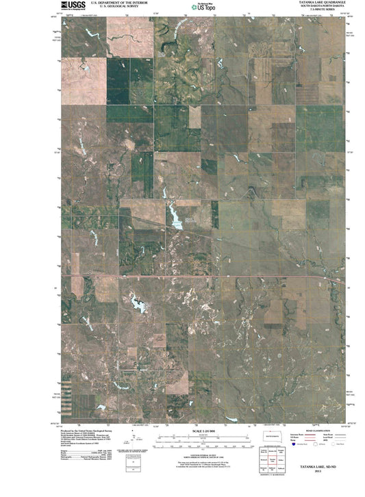 2011 Tatanka Lake, SD - South Dakota - USGS Topographic Map