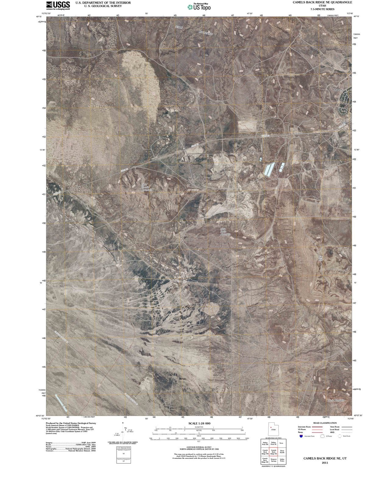 2011 Camels Back Ridge, UT - Utah - USGS Topographic Map