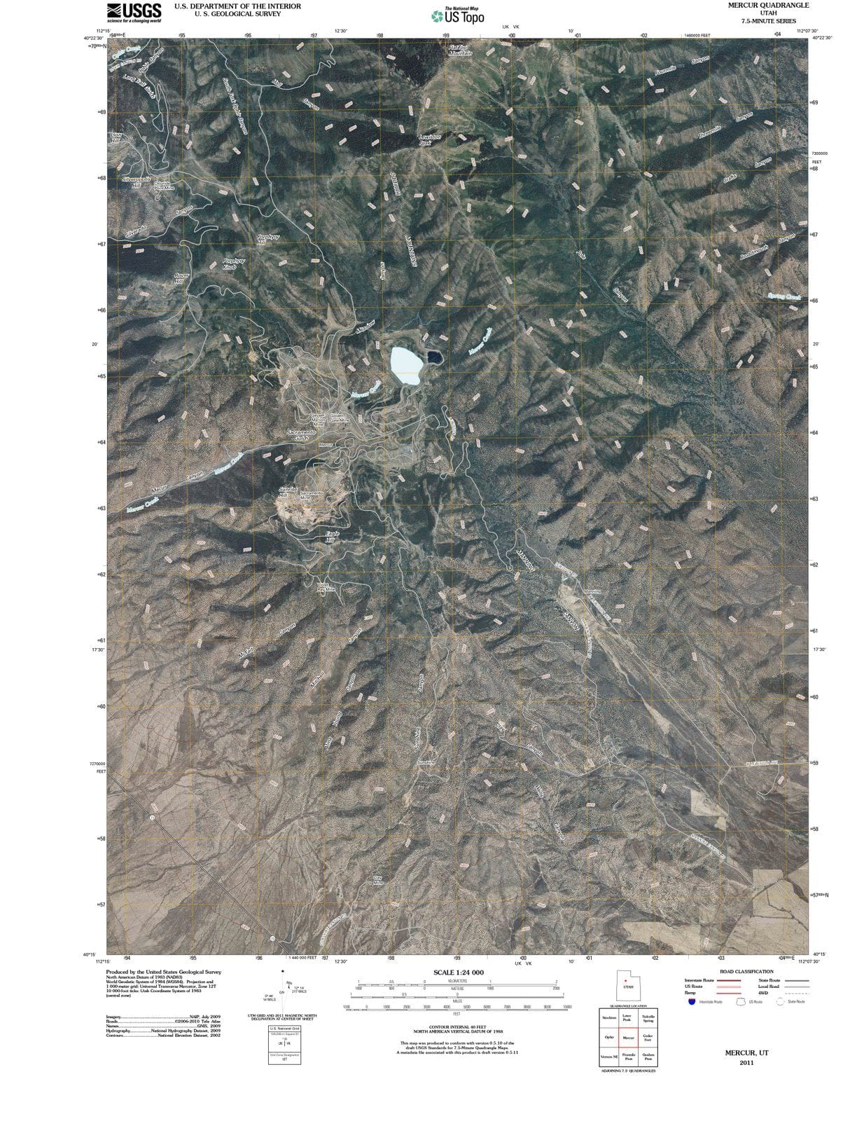 2011 Mercur, UT - Utah - USGS Topographic Map