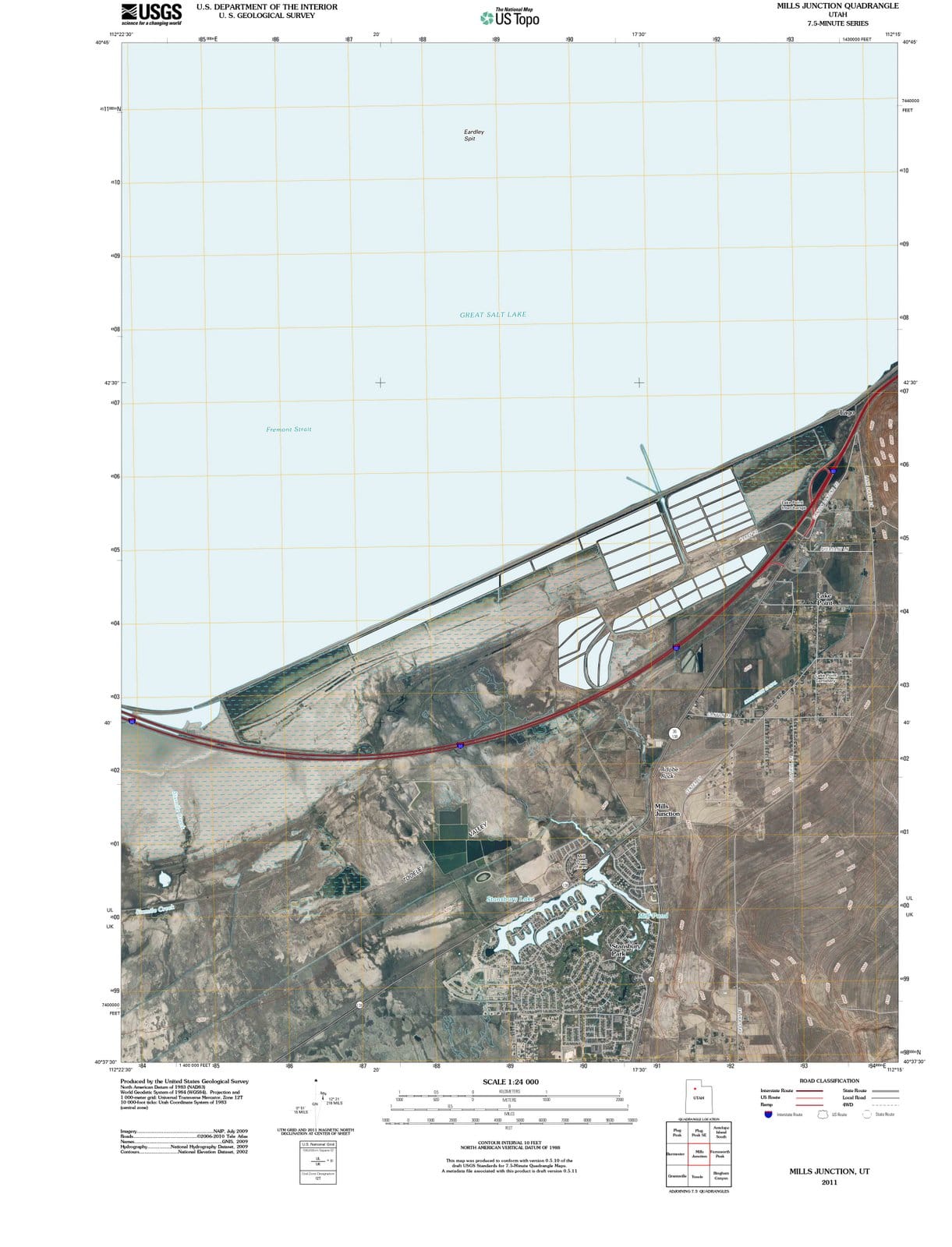 2011 Mills Junction, UT - Utah - USGS Topographic Map