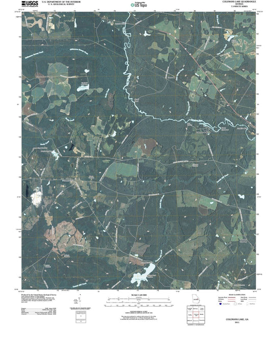 2011 Colemans Lake, GA - Georgia - USGS Topographic Map