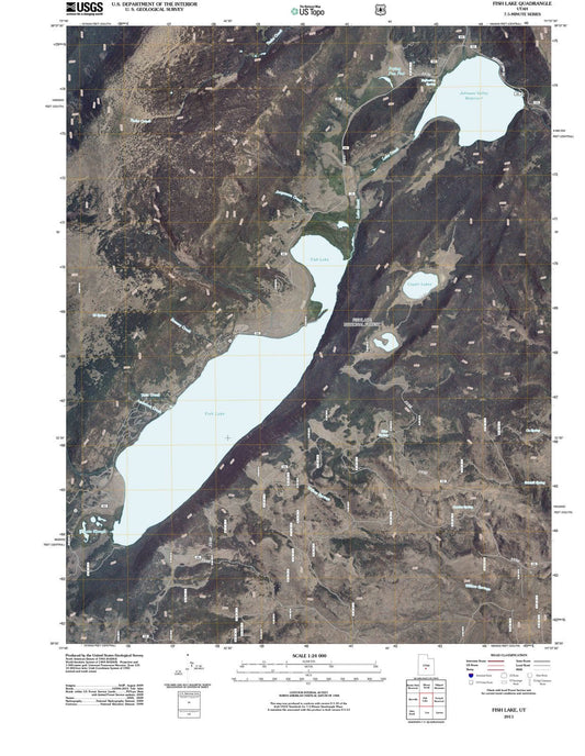 2011 Fish Lake, UT - Utah - USGS Topographic Map