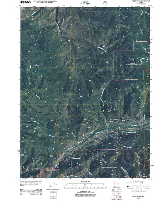 2011 Hidden Lake, UT - Utah - USGS Topographic Map