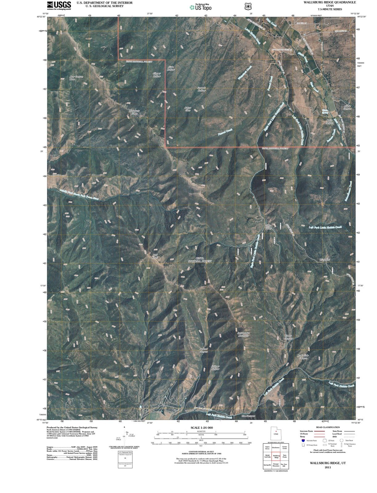 2011 Wallsburg Ridge, UT - Utah - USGS Topographic Map