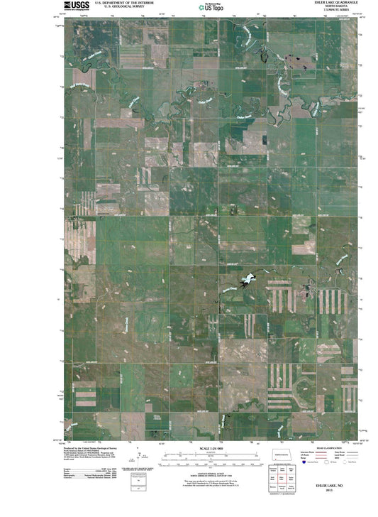 2011 Ehler Lake, ND - North Dakota - USGS Topographic Map