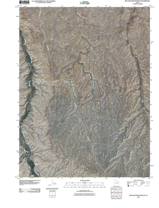 2011 Big Pack Mountain, UT - Utah - USGS Topographic Map v4