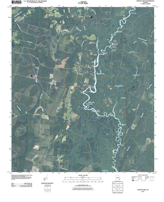 2011 Boons Lake, GA - Georgia - USGS Topographic Map