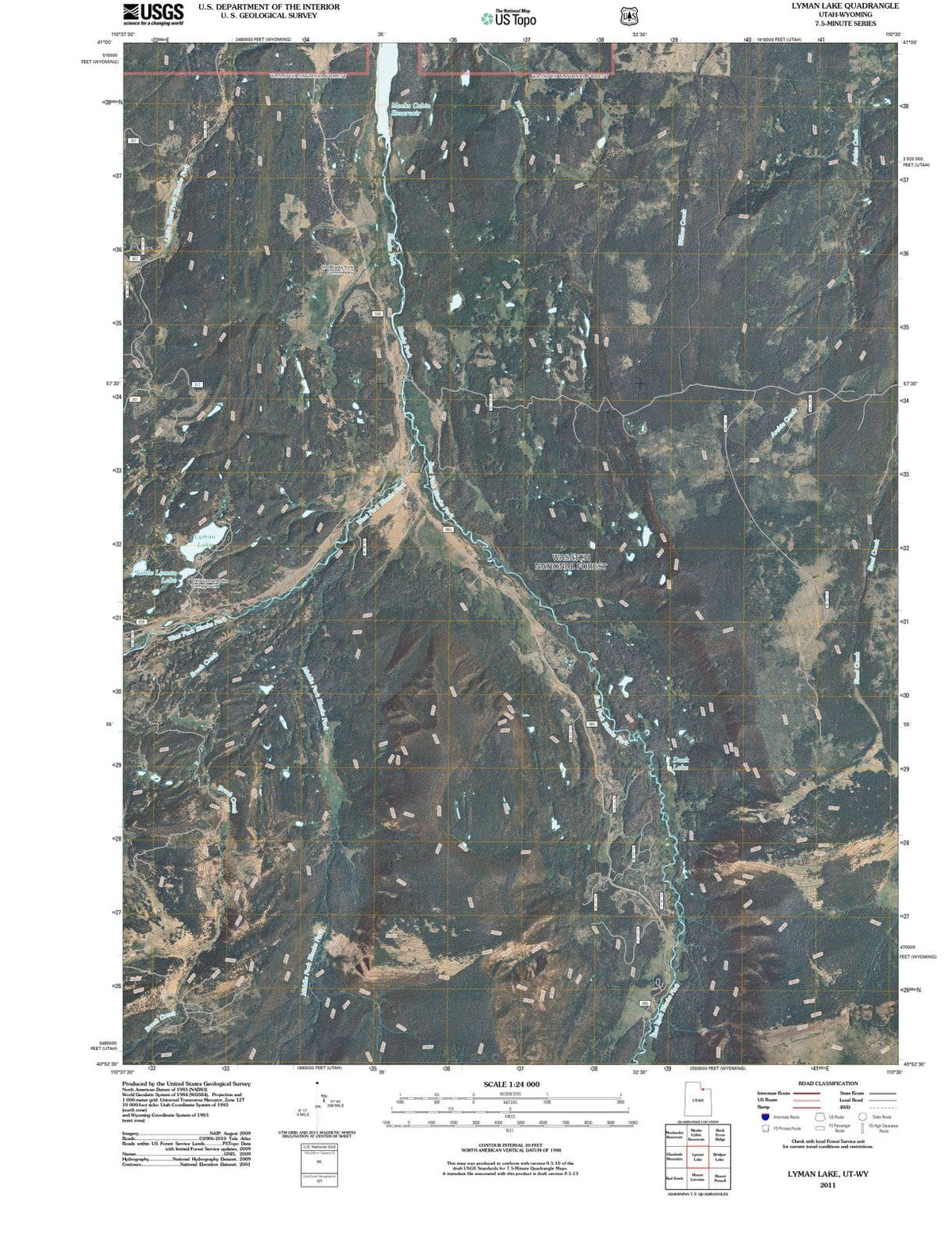 2011 Lyman Lake, UT - Utah - USGS Topographic Map