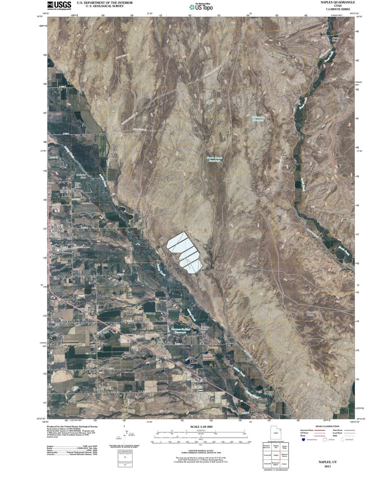 2011 Naples, UT - Utah - USGS Topographic Map