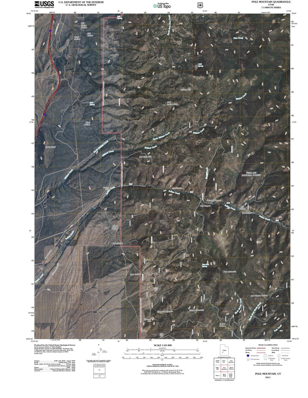 2011 Pole Mountain, UT - Utah - USGS Topographic Map