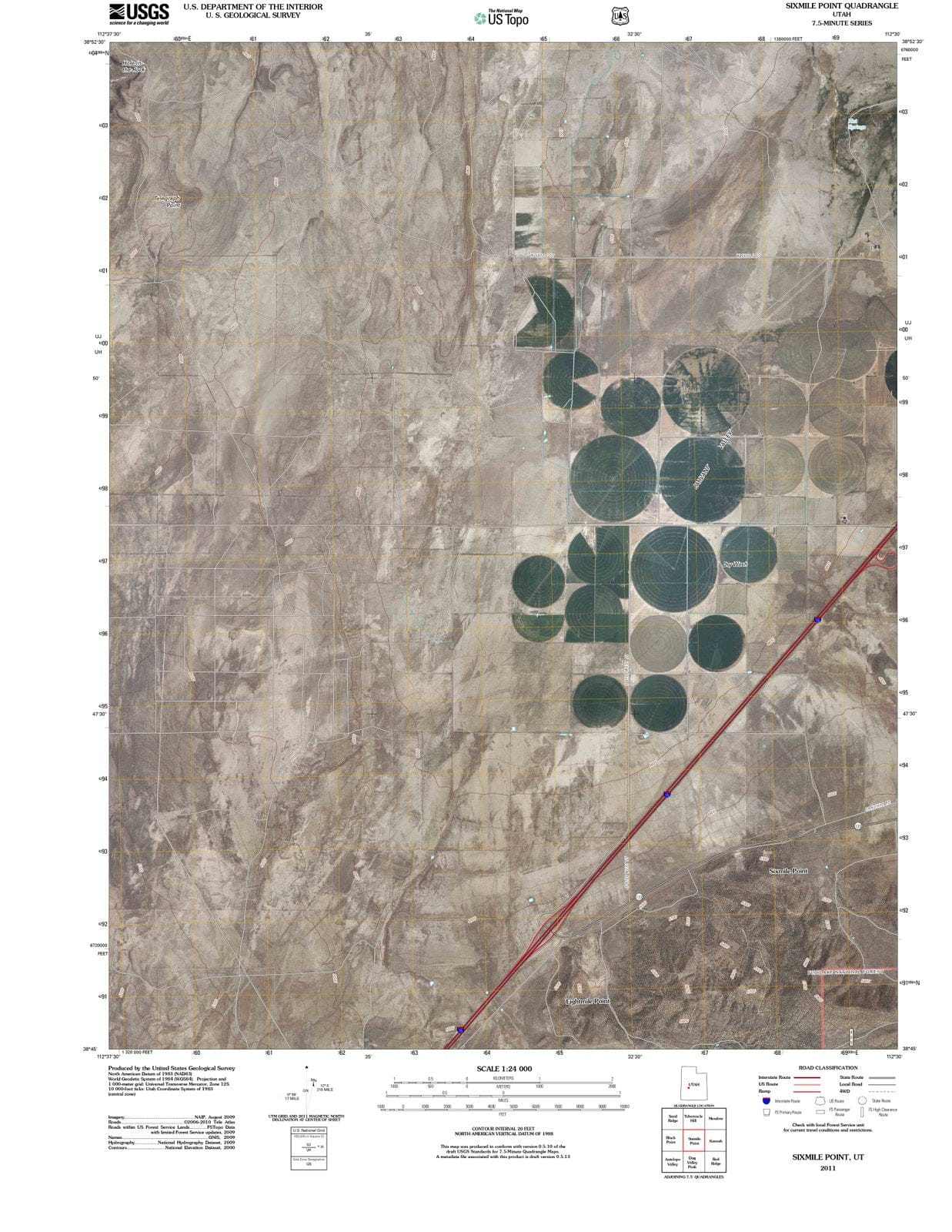 2011 Sixmile Point, UT - Utah - USGS Topographic Map