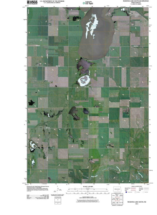 2011 McKenna Lake South, ND - North Dakota - USGS Topographic Map