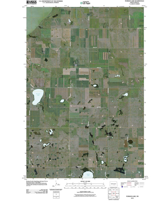 2011 Pursian Lake, ND - North Dakota - USGS Topographic Map