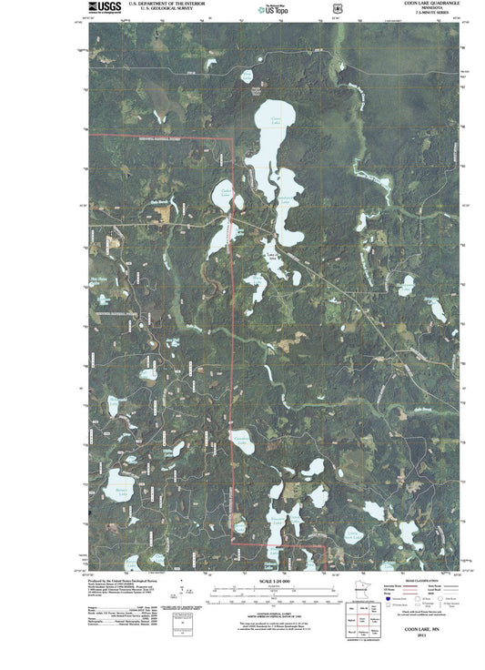 2011 Coon Lake, MN - Minnesota - USGS Topographic Map