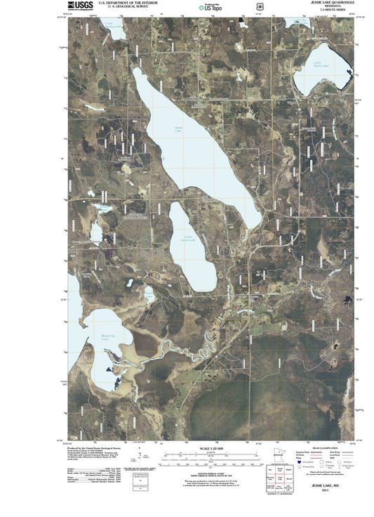 2011 Jessie Lake, MN - Minnesota - USGS Topographic Map