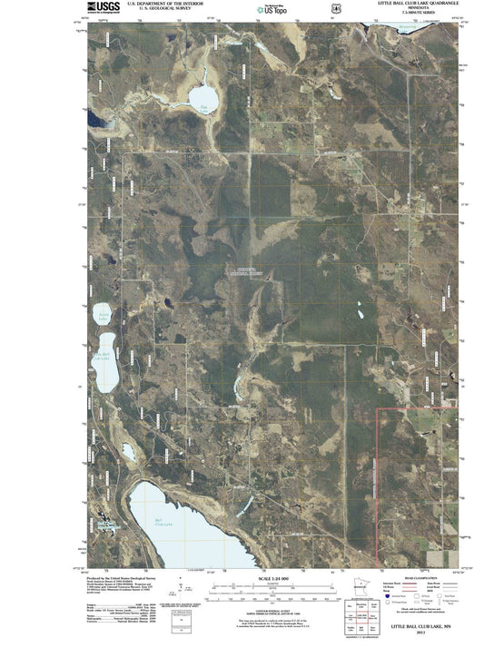 2011 Little Ball Club Lake, MN - Minnesota - USGS Topographic Map