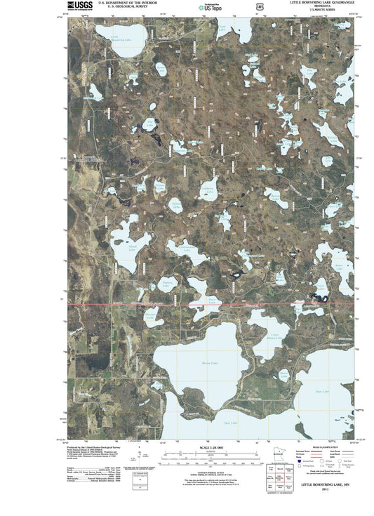 2011 Little Bowstring Lake, MN - Minnesota - USGS Topographic Map