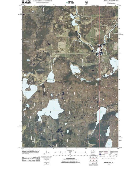 2011 Sugar Lake, MN - Minnesota - USGS Topographic Map