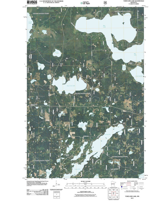 2011 Town Line Lake, MN - Minnesota - USGS Topographic Map